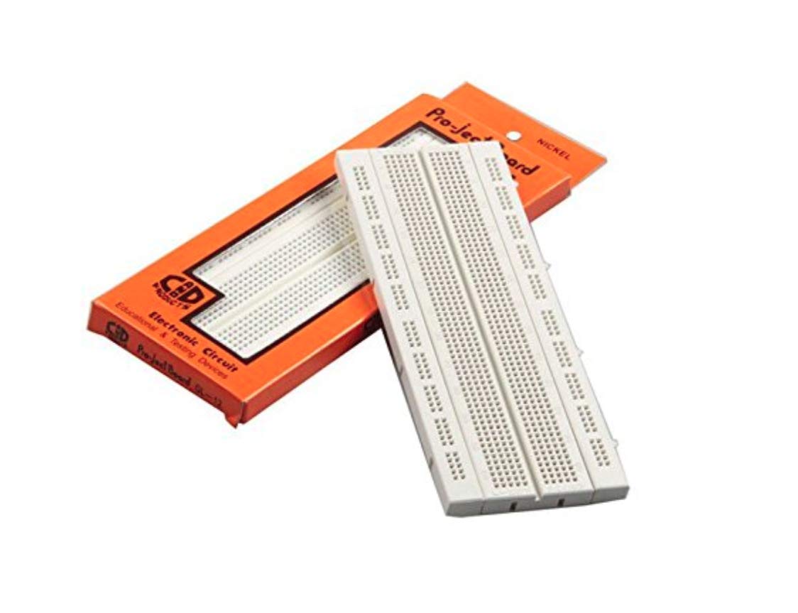 Rudr GL-12 830 Points Solderless Breadboard with Jumper Wires | Prototype PCB Test Board for Arduino UNO DIY Projects (White) - rudrmart.in