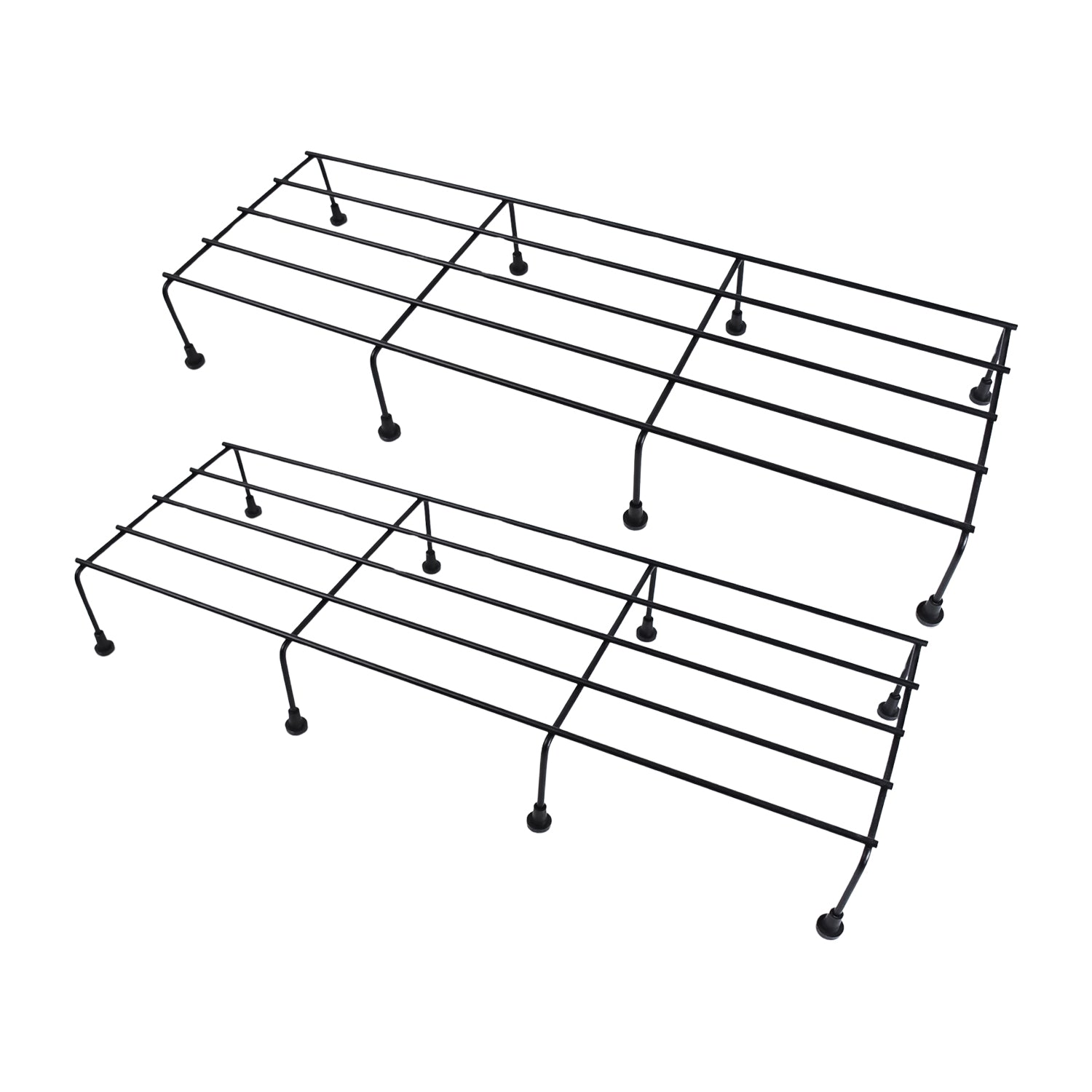 Metal Rectangle Flower Plant Stand For Balcony (6020 Cm  2 Pc Set) - rudrmart.in