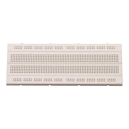 Rudr GL-12 830 Points Solderless Breadboard with Jumper Wires | Prototype PCB Test Board for Arduino UNO DIY Projects (White) - rudrmart.in