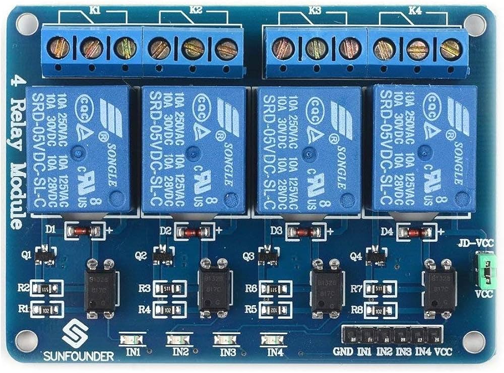 Optocoupler 4 Channel 5v Relay Module - rudrmart.in