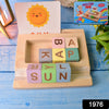 Alphabet Puzzle Spelling  Reading Words (26 Flash Cards  8 Woodenblock) - rudrmart.in
