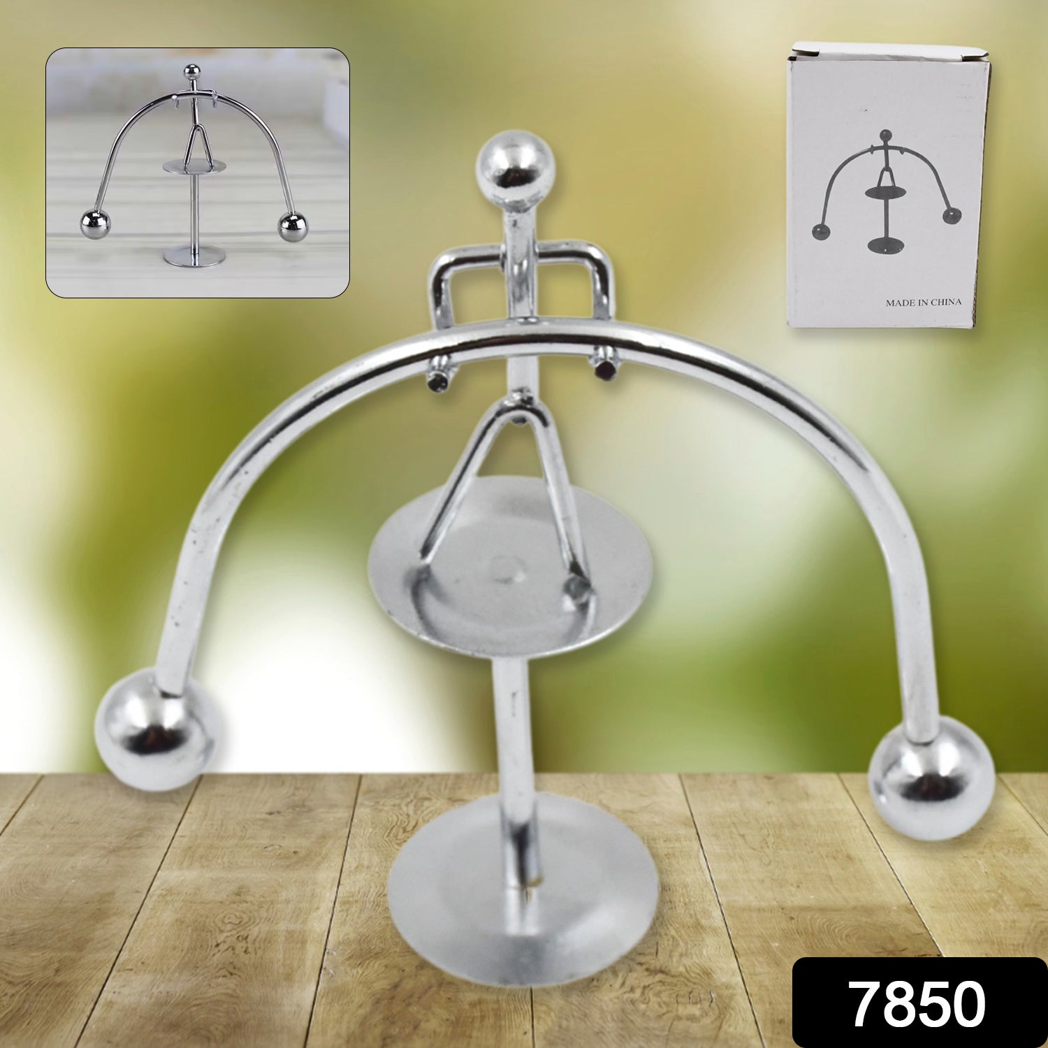 7850 Mini Steel Balance Toy Small Weightlifter Mold Desk Decor Metal Craft Perpetual Balance Art Education Motion Toy Figurine Home Office Decoration Birthday Gift (1 Pc) - rudrmart.in