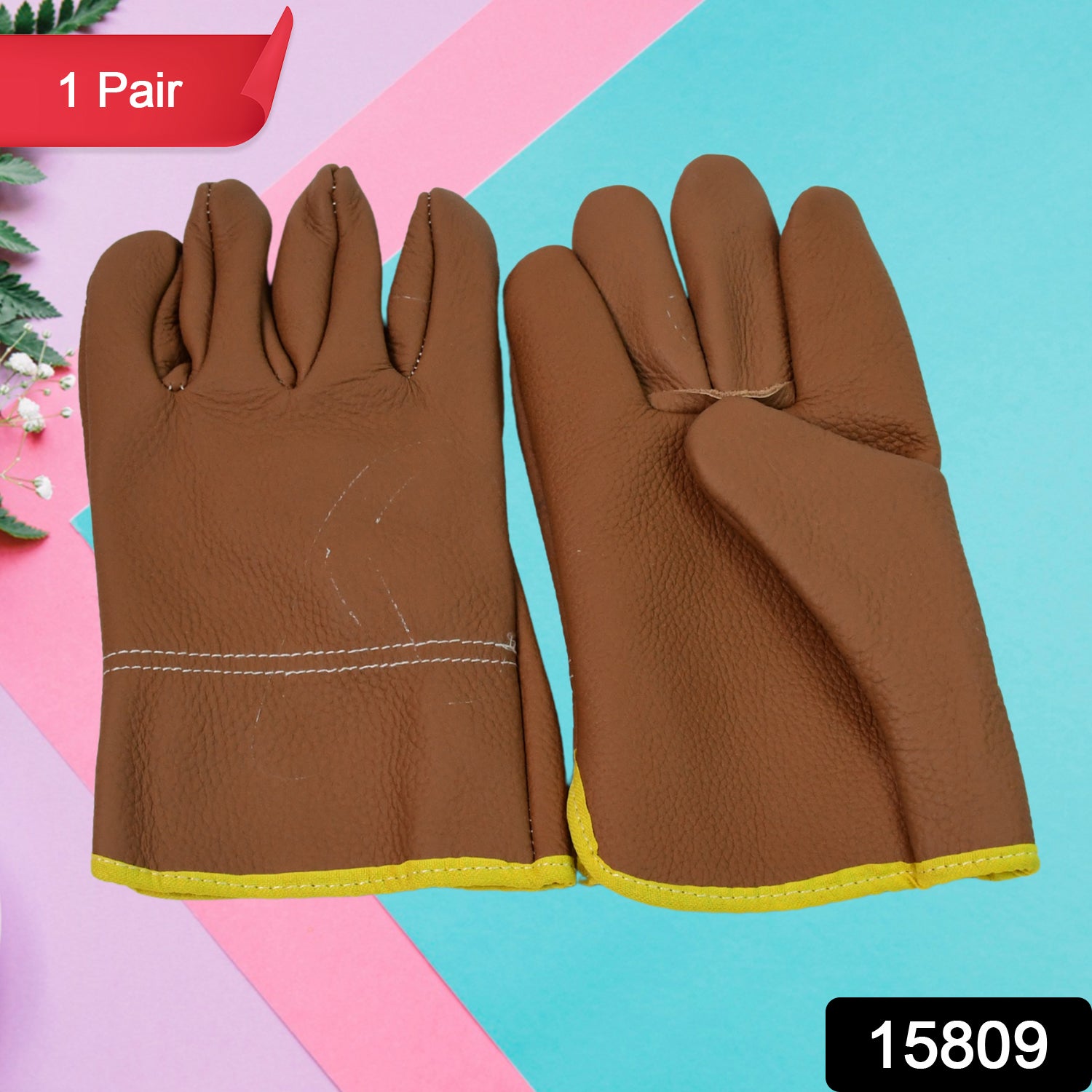 Gloves Gardening Gloves For Men Women Leather Gloves Heavy Duty Gloves (1 Pair) - rudrmart.in