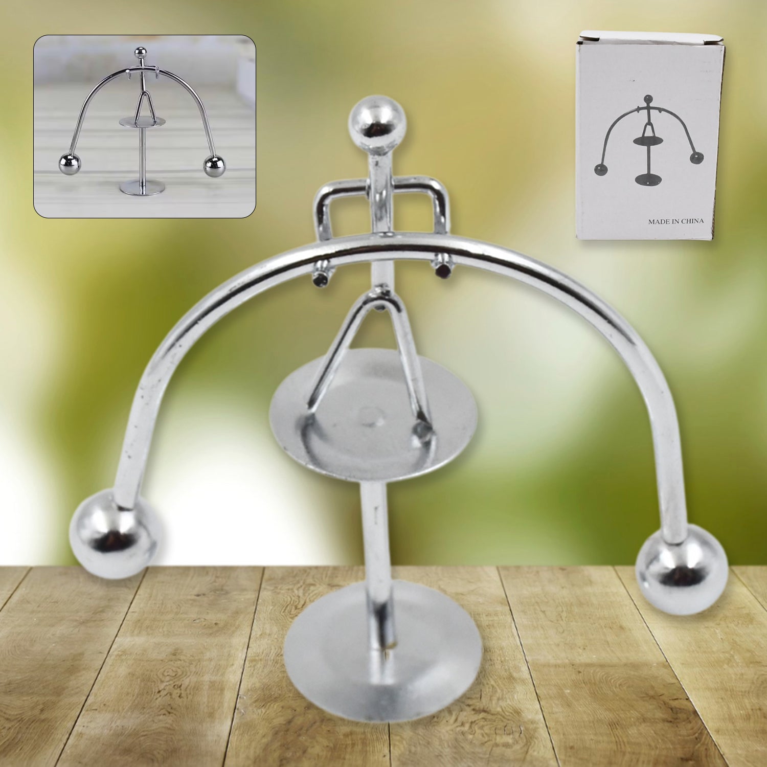 7850 Mini Steel Balance Toy Small Weightlifter Mold Desk Decor Metal Craft Perpetual Balance Art Education Motion Toy Figurine Home Office Decoration Birthday Gift (1 Pc) - rudrmart.in