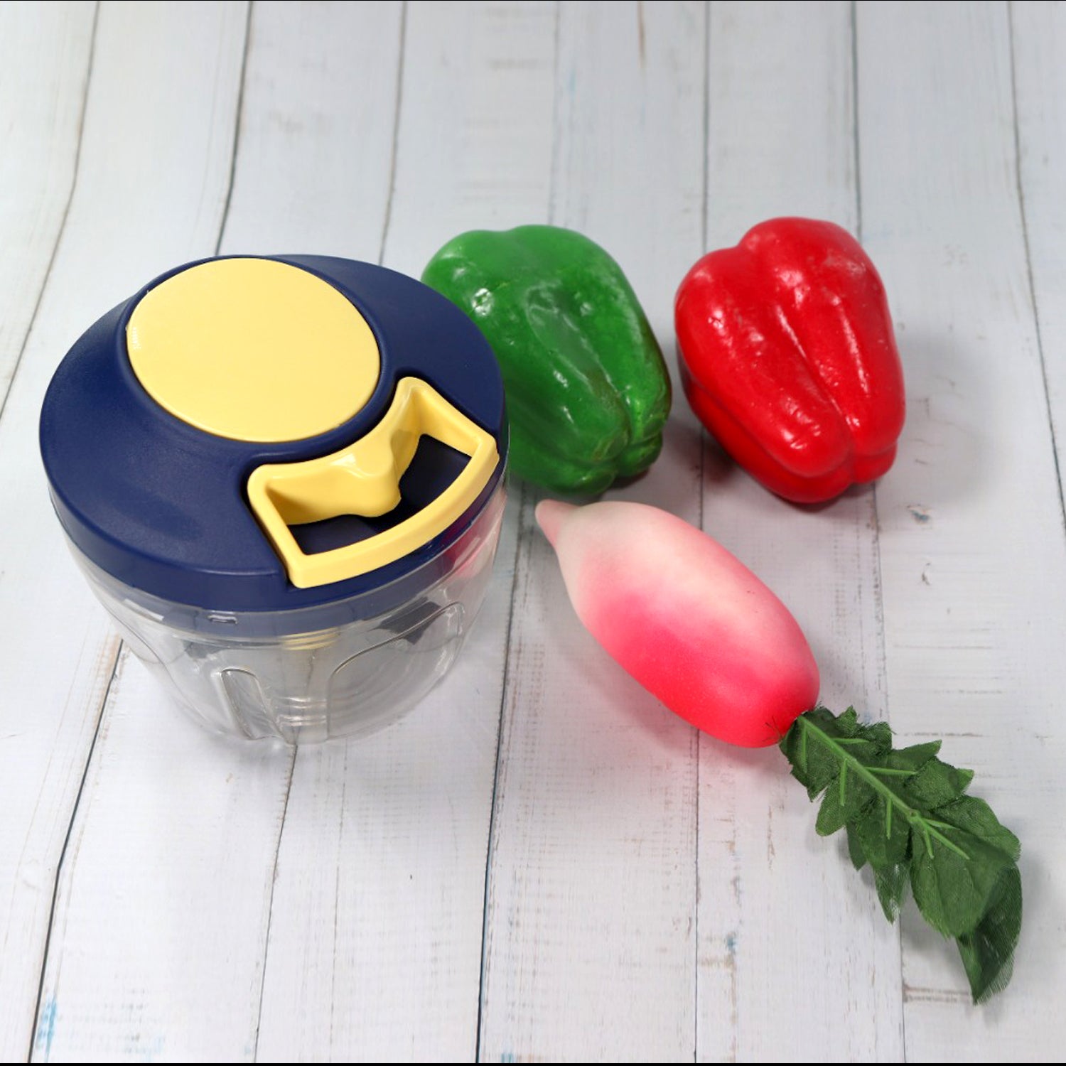 0089 Chopper With 4 Blades For Effortlessly Chopping Vegetables And Fruits For Your Kitchen (650ml) - rudrmart.in
