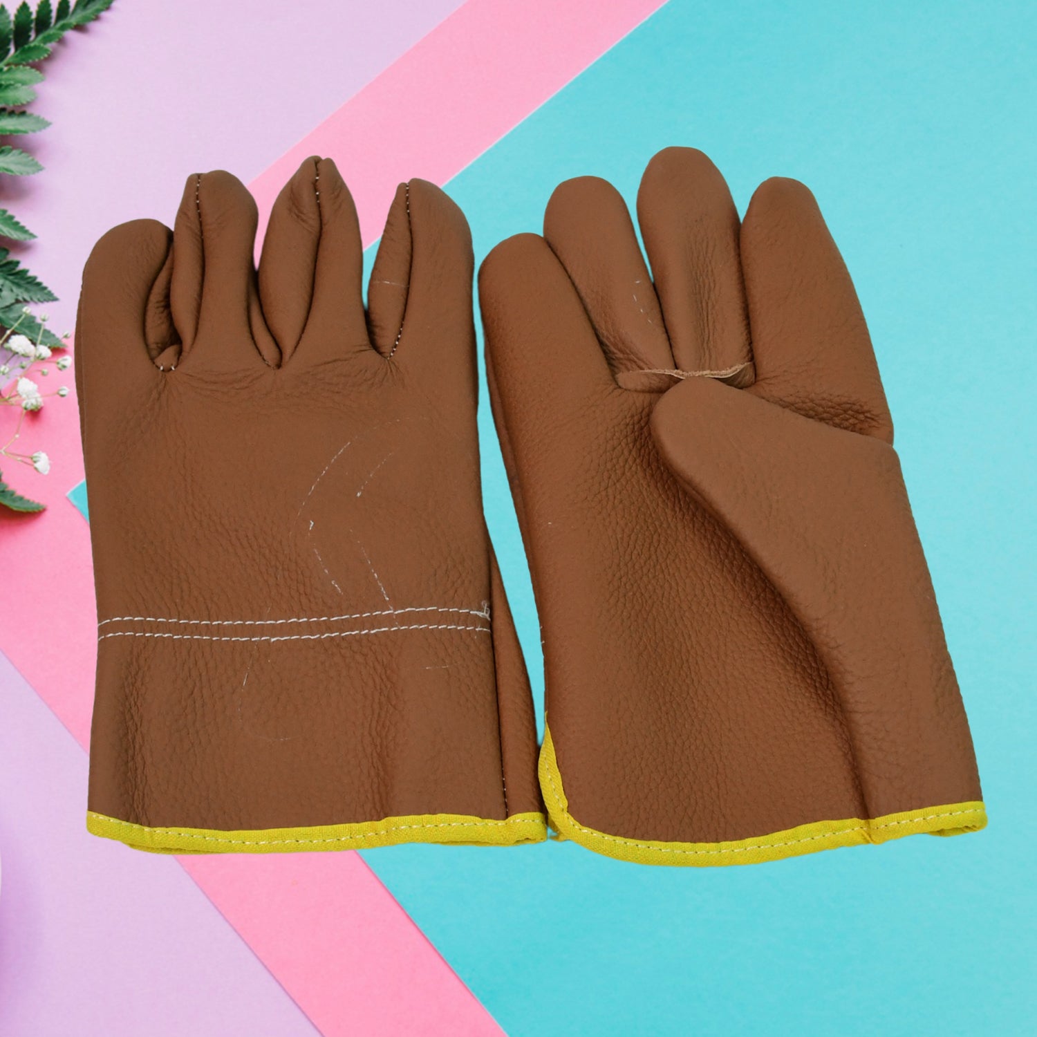 Gloves Gardening Gloves For Men Women Leather Gloves Heavy Duty Gloves (1 Pair) - rudrmart.in