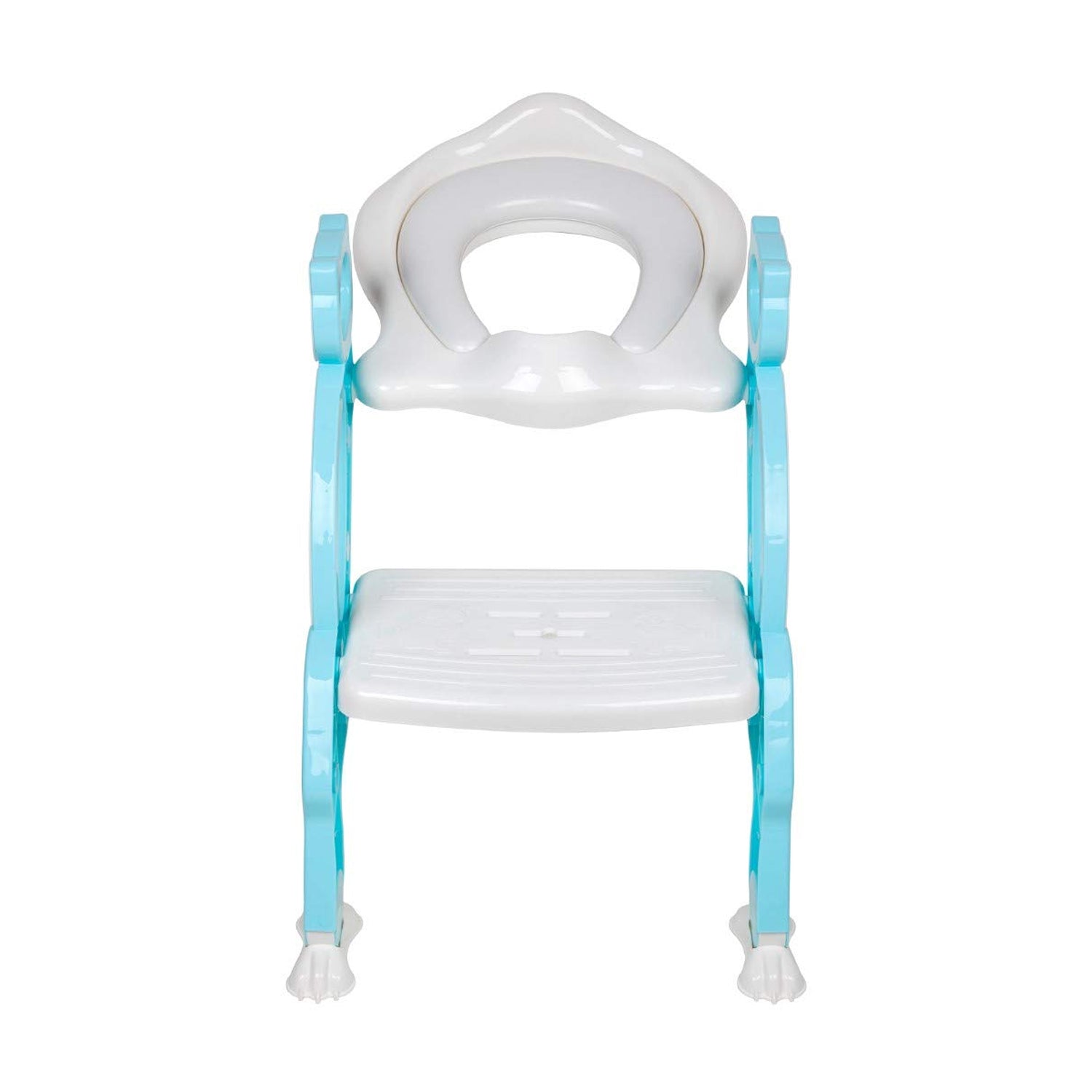 8492 2 In 1 Potty Training Toilet Seat With Step Stool Ladder For Boy And Girl Baby Toddler Kid Childrens Toilet Training Seat Chair With Soft Padded Seat And Sturdy Non-slip Wide Step Make Potty Easier For Your Kids (Multi-color) - rudrmart.in