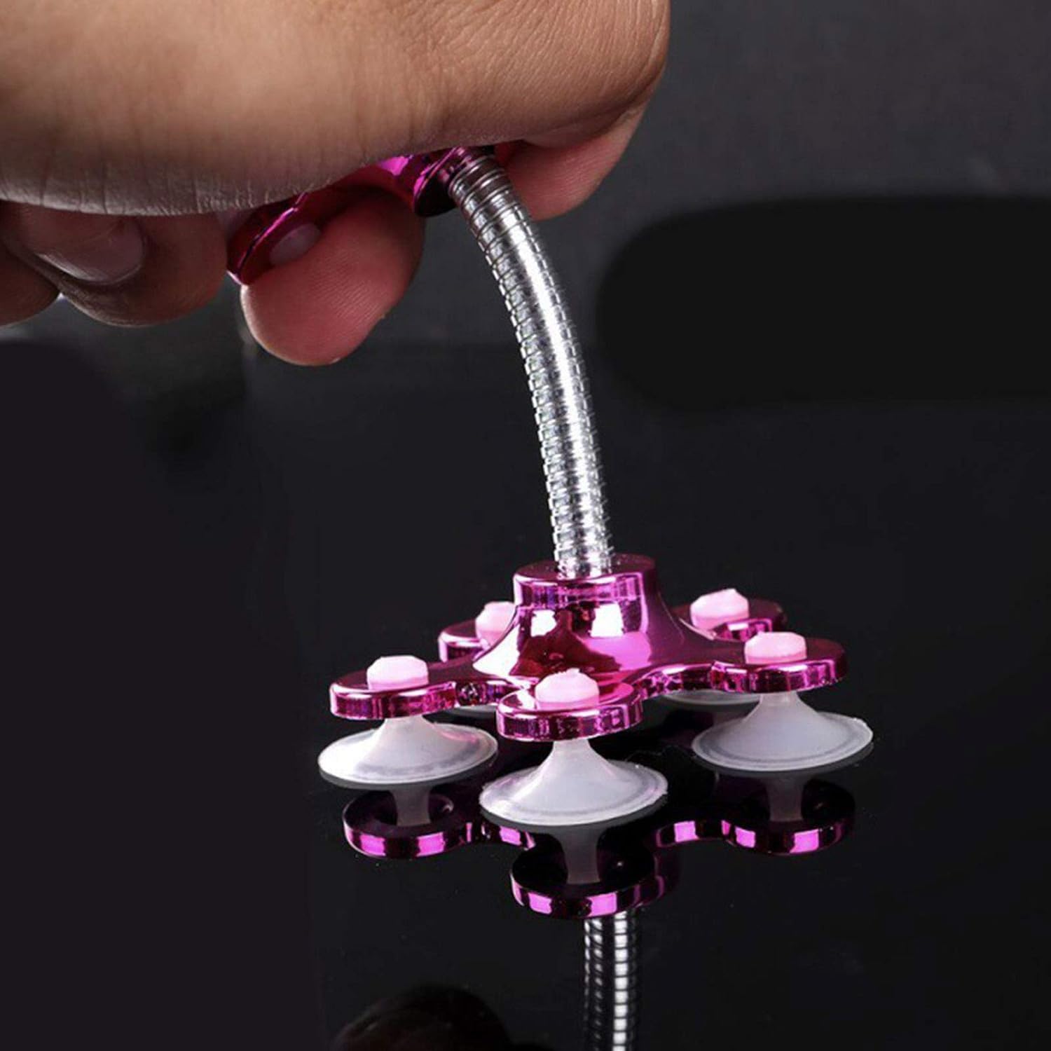 0662 Phone Holder 360rotatable Phone Stand Multi-function Double-sided Suction Cup Mobile Phone Holder ( Moq - 6 Pc ) - rudrmart.in
