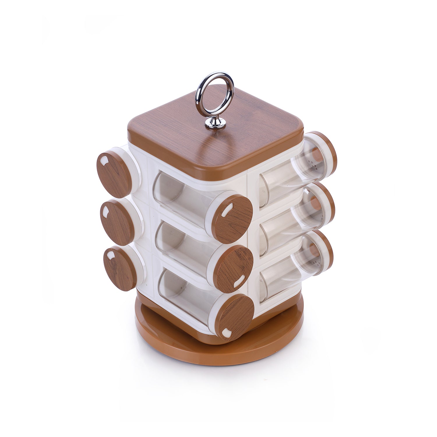 8118 Ganesh 12-jar Revolving Spice Rack Masala Box - rudrmart.in