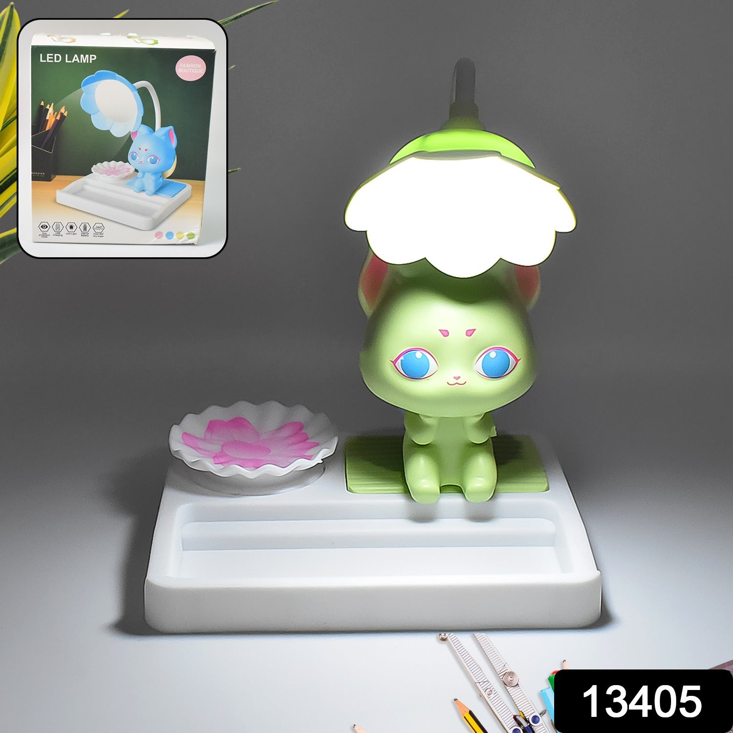 Cute Lovely Cartoon With Base Led Desk Light (1 Pc) - rudrmart.in