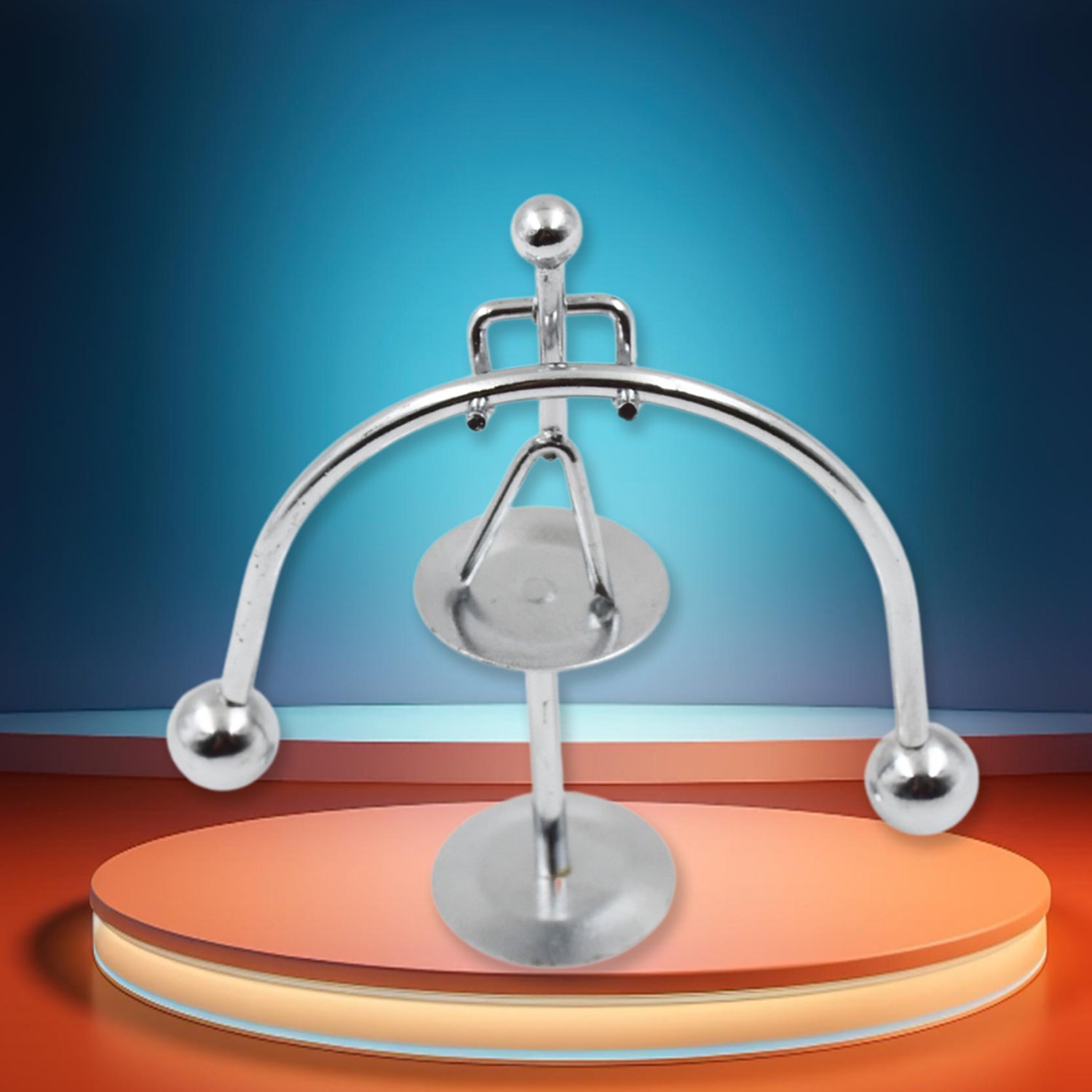 7850 Mini Steel Balance Toy Small Weightlifter Mold Desk Decor Metal Craft Perpetual Balance Art Education Motion Toy Figurine Home Office Decoration Birthday Gift (1 Pc) - rudrmart.in