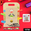 Wooden Ramp Racer Race Track Vehicle Play Sets With 4 Mini Racers (With Handle) - rudrmart.in