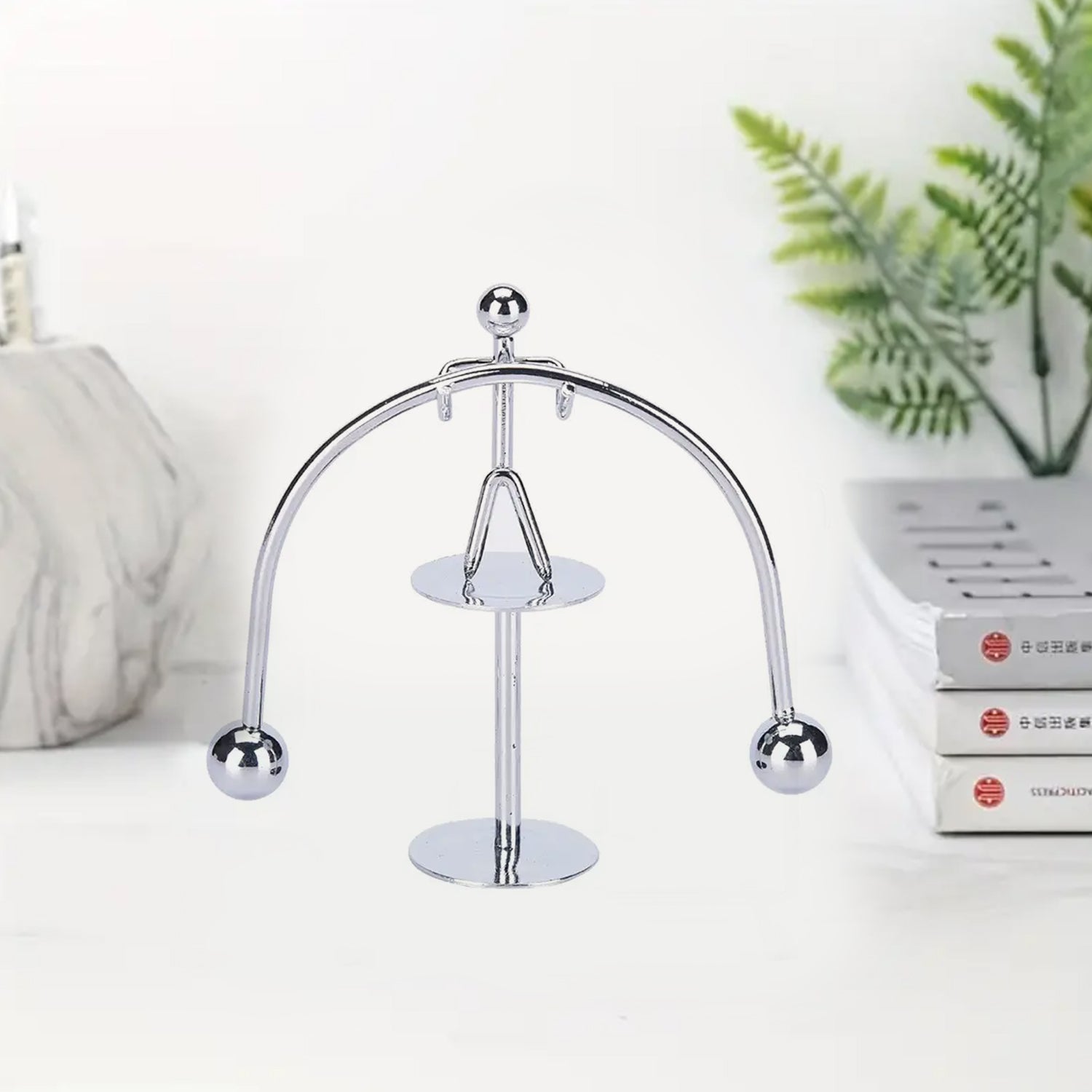 7850 Mini Steel Balance Toy Small Weightlifter Mold Desk Decor Metal Craft Perpetual Balance Art Education Motion Toy Figurine Home Office Decoration Birthday Gift (1 Pc) - rudrmart.in