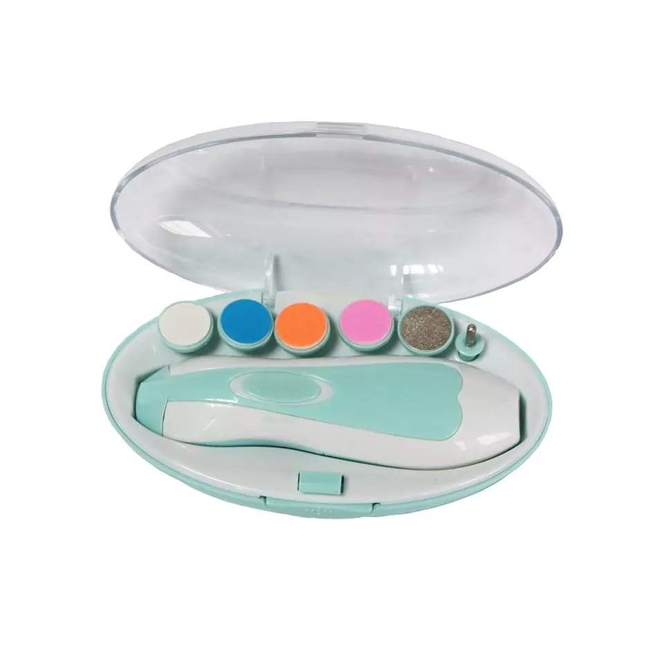 1223 Electric Baby Nail Trimmer With Grinding Heads For Newborn Infant And Toddler - rudrmart.in