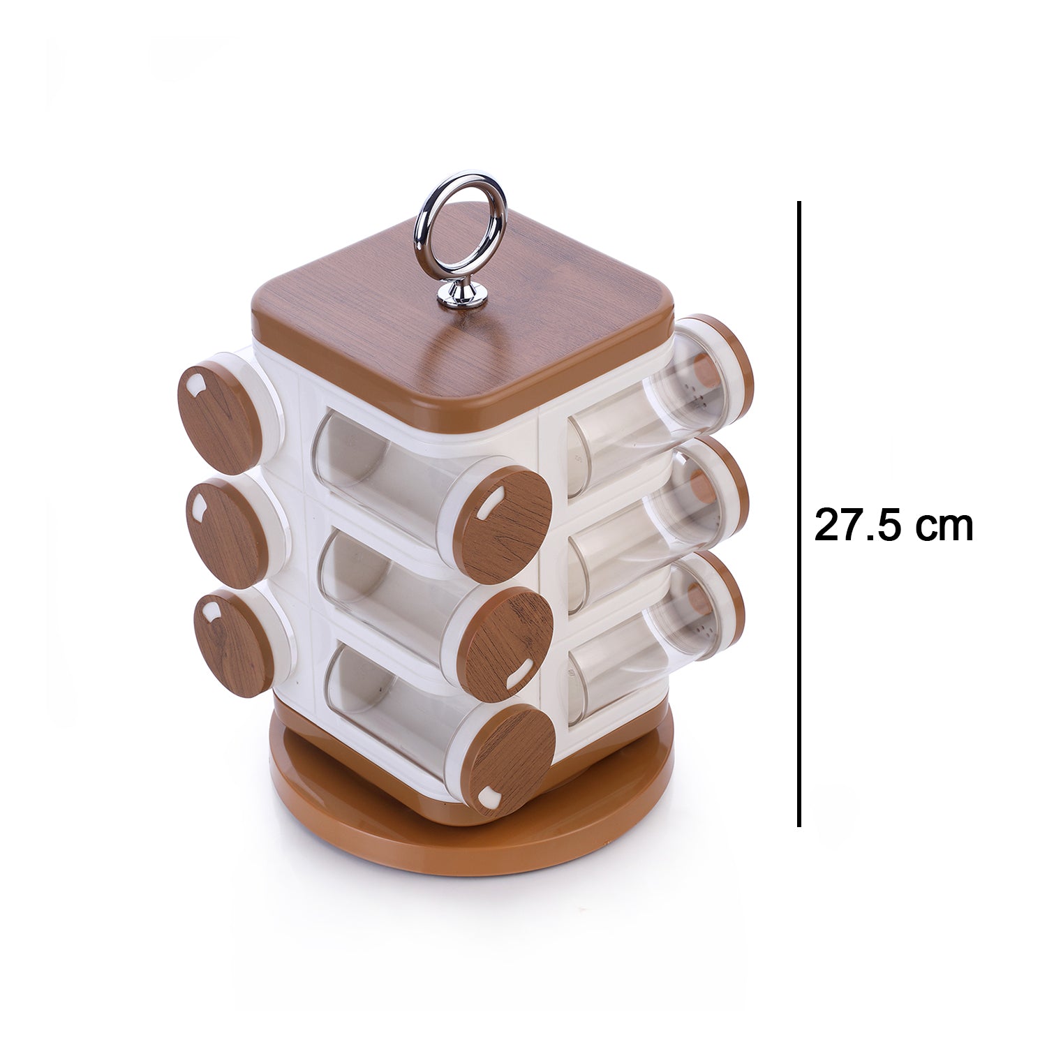 8118 Ganesh 12-jar Revolving Spice Rack Masala Box - rudrmart.in